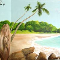 Palmen, Sonne, Strand und Meer