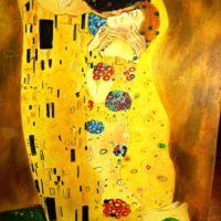 Reproduktion: Klimt – Der Kuss