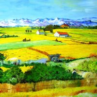 Reproduktion: Van Gogh – Die Ebene „La Crau“